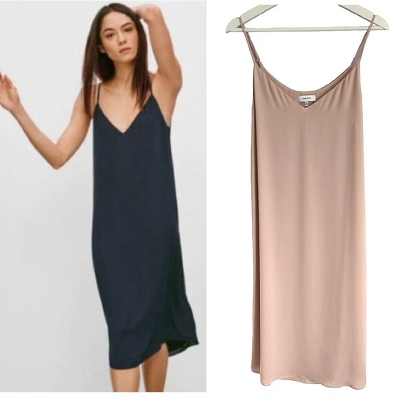 BABATON Aritzia Slip Dress Templeton Dusty Pink XXS - Picture 1 of 9